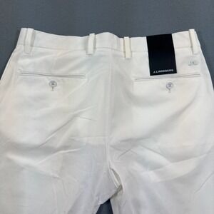 NWT J.Lindeberg Mens M Vent Pant Tight Fit White Golf Trousers 32x34